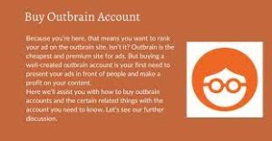  Buy verified outbrain accounts